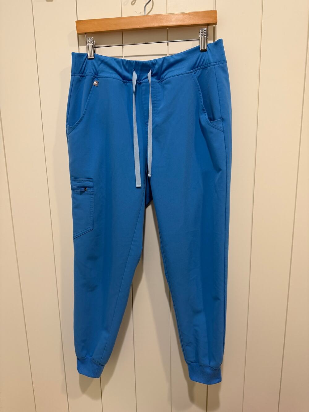 FIGS Zamora Jogger Scrub Pants Women’s Ceil Blue Size M Petite